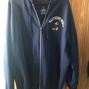 Walt Disney World Navy Zip-up Sweater